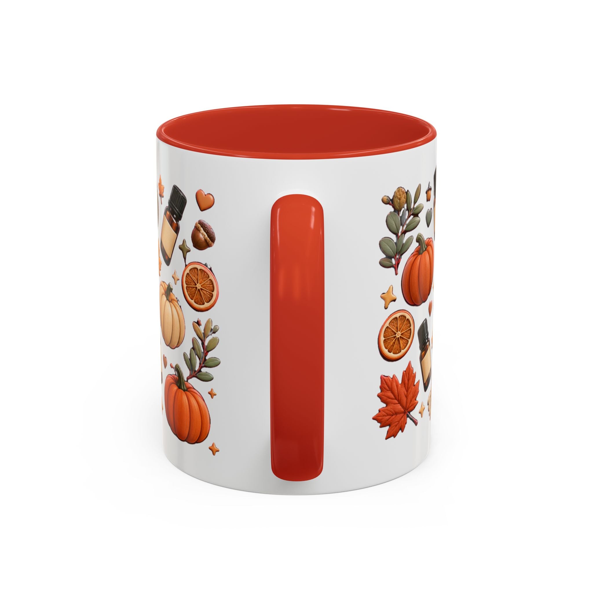 Herbst-Vibes Kaffeetasse für Öle-Liebhaber – Kürbis, Zimt & gemütliches Aromatherapie-Design