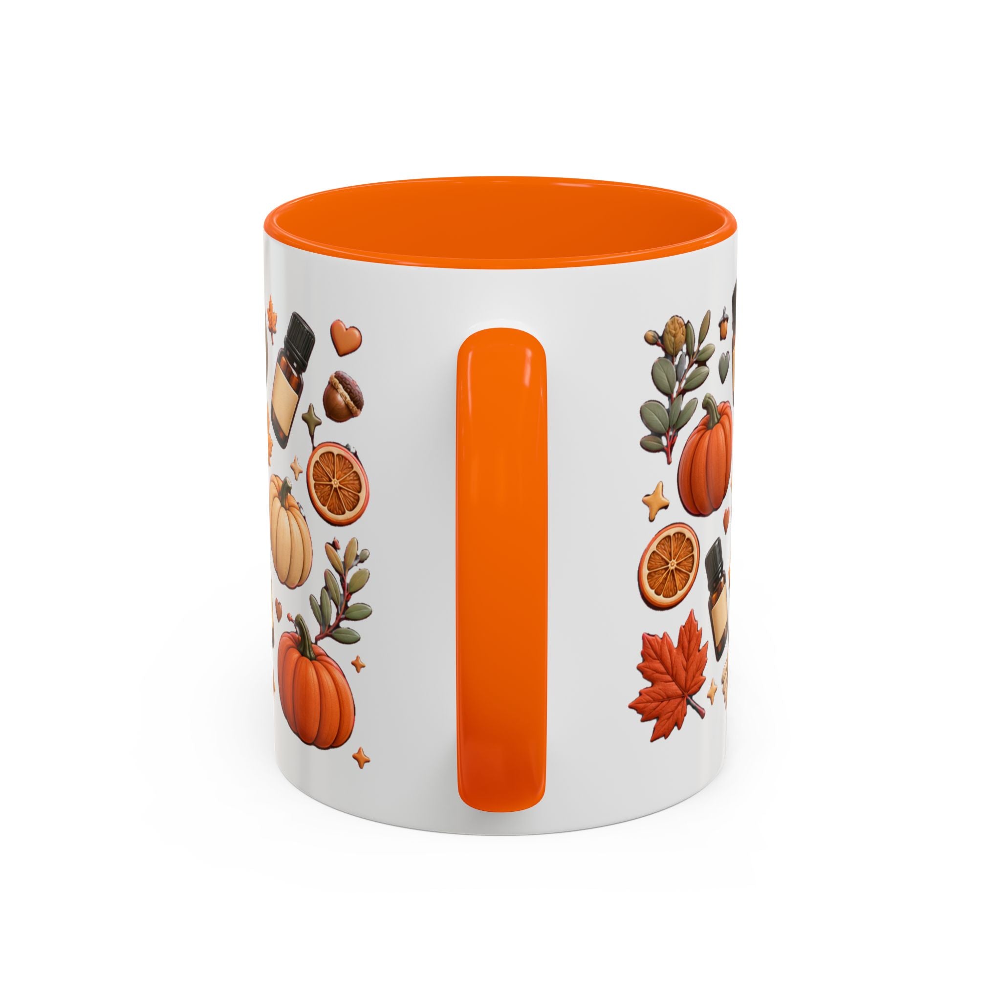 Herbst-Vibes Kaffeetasse für Öle-Liebhaber – Kürbis, Zimt & gemütliches Aromatherapie-Design