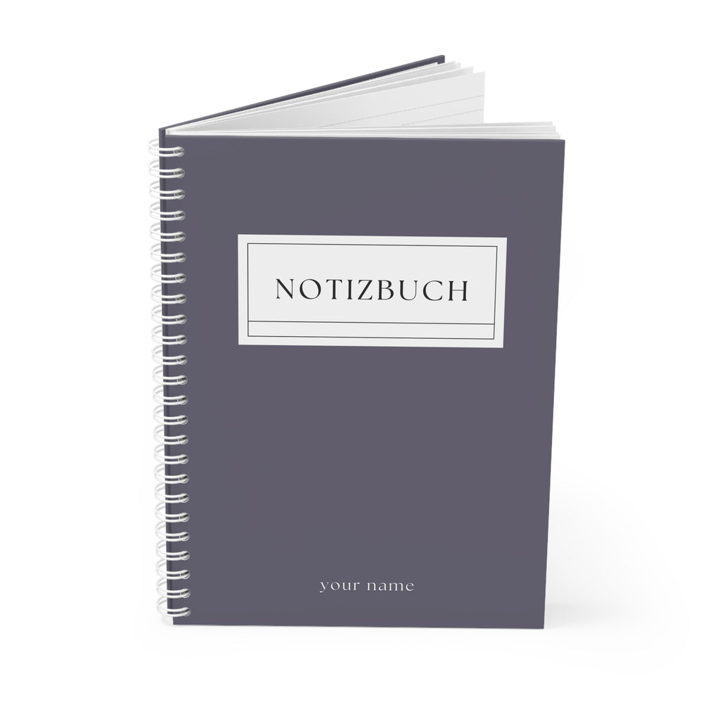 Personalisiertes Spiral-Notizbuch | Elegantes Journal mit Namen