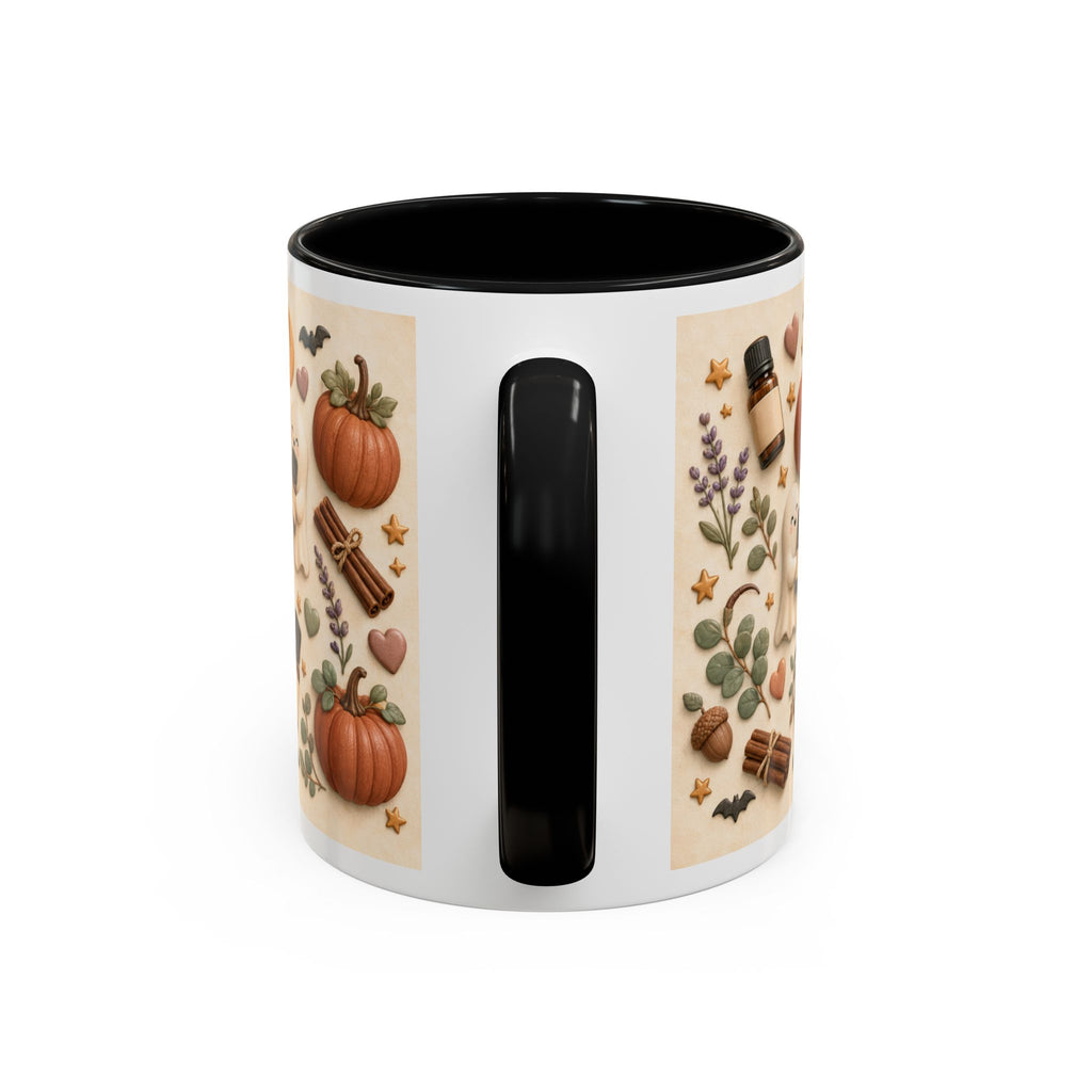 Oils First, Haunt Later“ Kaffeetasse – Halloween-Geist & ätherische Öle
