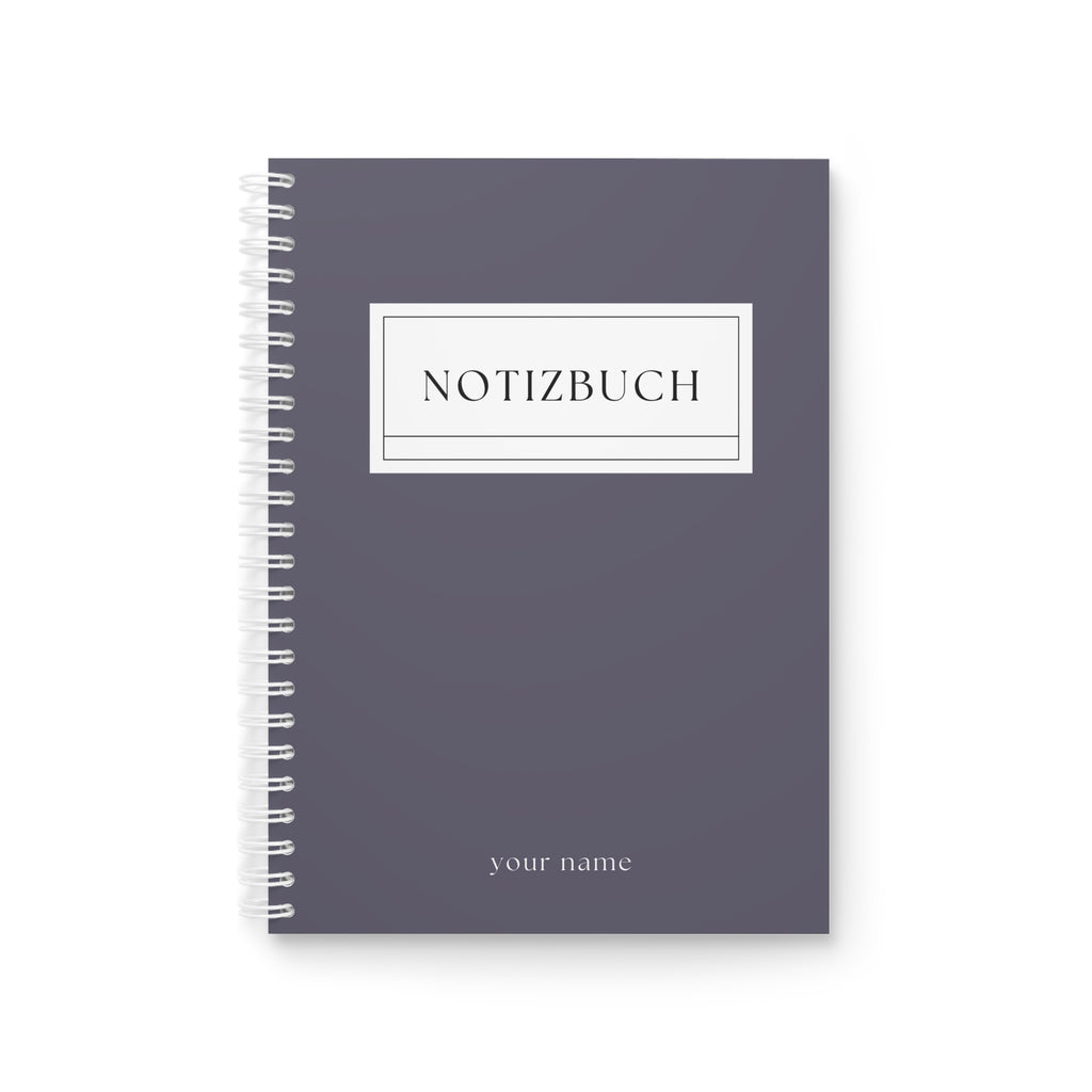Personalisiertes Spiral-Notizbuch | Elegantes Journal mit Namen