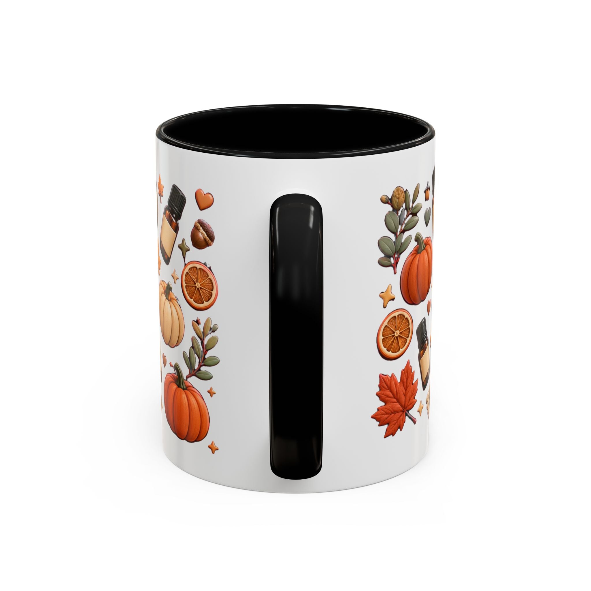 Herbst-Vibes Kaffeetasse für Öle-Liebhaber – Kürbis, Zimt & gemütliches Aromatherapie-Design