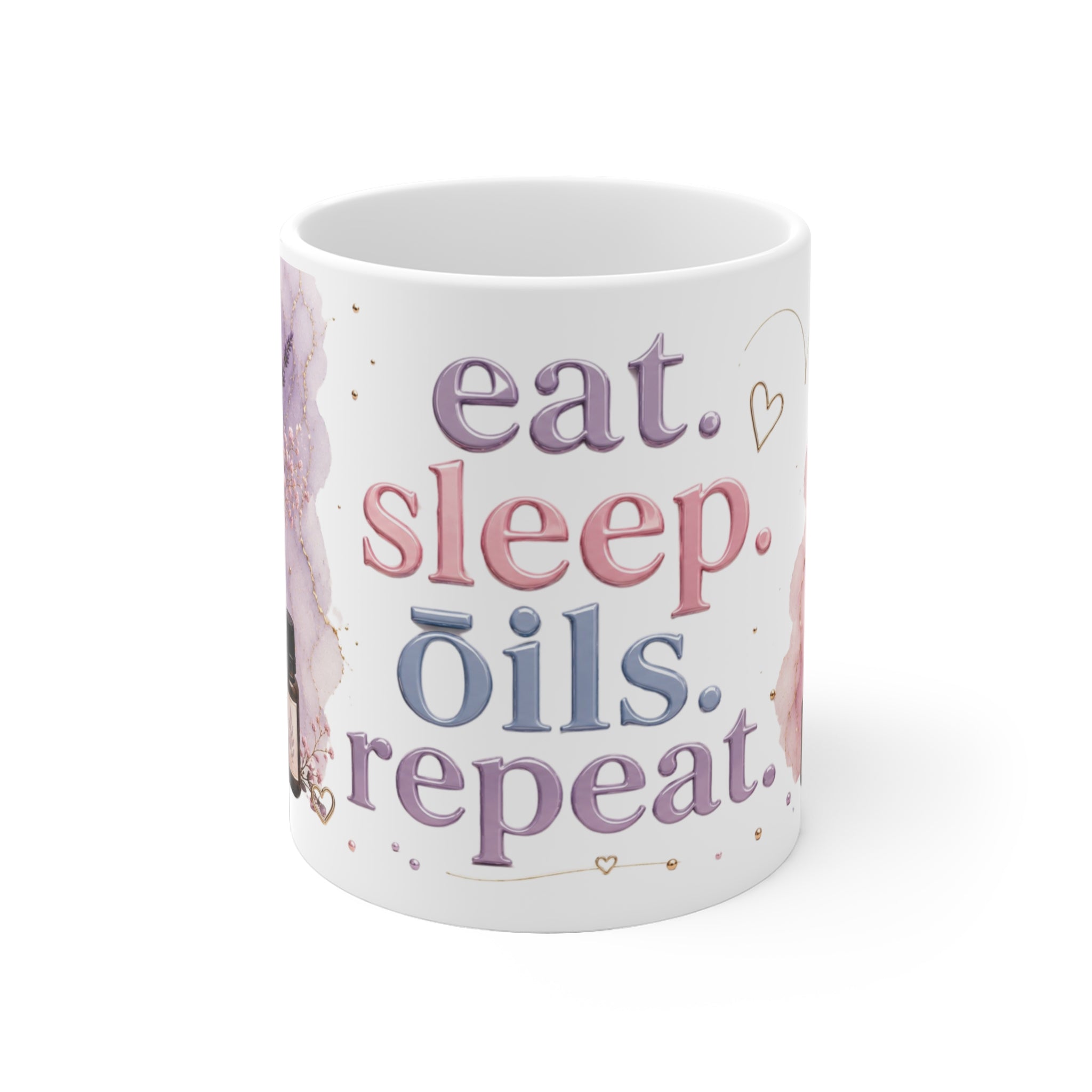 Ätherische Öle Tasse | Eat. Sleep. Oils. Repeat. | Geschenk für Öl-Liebhaber